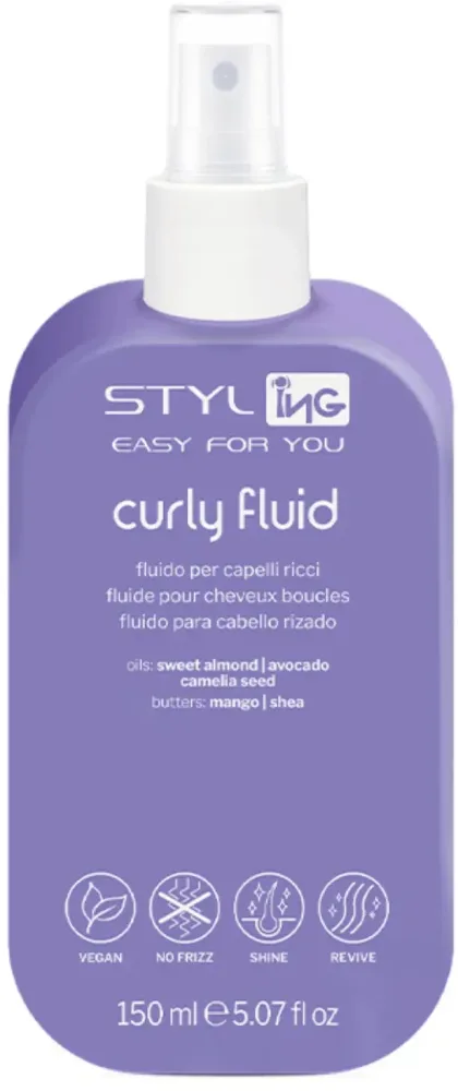 Несмываемый кондиционер ING Professional Styling Curly Fluid для кудрявых и волнистых волос, 150 мл