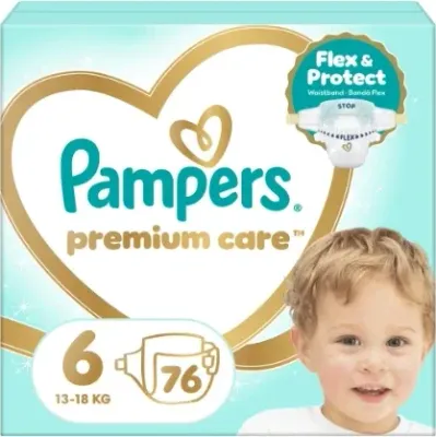 Подгузники Pampers Premium Care, размер 6 (13-18 кг), 76 шт