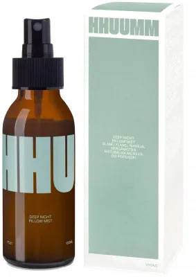 Натуральный спрей для подушки на ночь Hhuumm Deep Night Pillow Mist с ароматом иланг-иланга, бергамота и ванили, 50 мл или, 50 мл