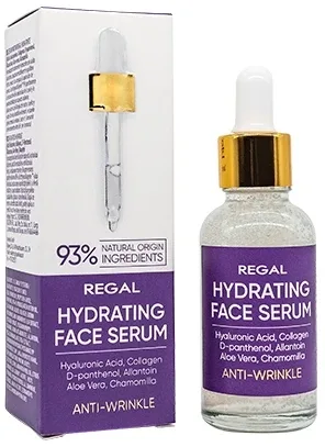 Regal Anti-Wrinkle Hydrating Face Serum сыворотка для лица увлажняющая против морщин, антивозрастной уход 30 мл