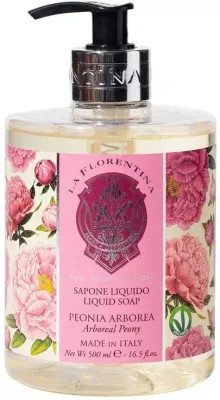 La Florentina Arboreal Peony жидкое мыло 500 мл, мыло для рук с ароматом древовидного пиона
