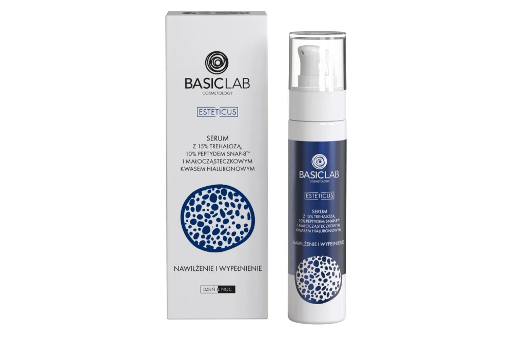BasicLab Dermocosmetics Esteticus сыворотка для лица с 15% трегалозы и 10% пептида SNAP-8, увлажнение и заполнение морщин, 50 мл