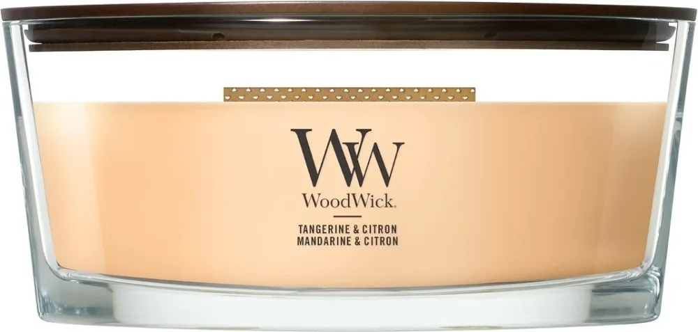 Свеча ароматическая в банке WoodWick Ellipse Candle Tangerine и Citron