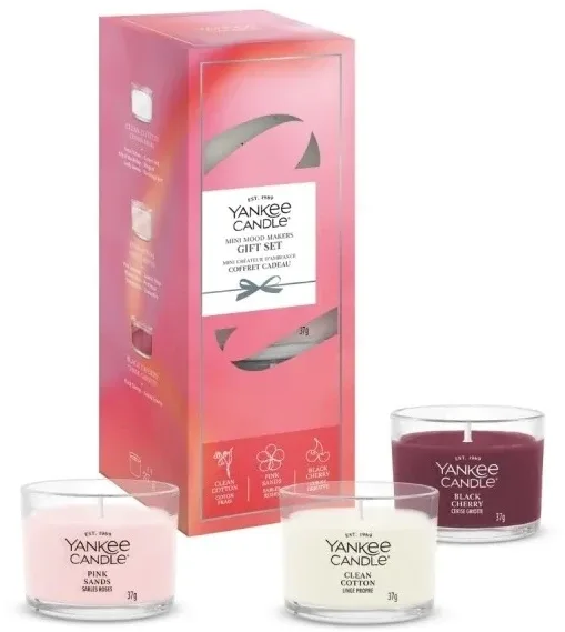 Yankee Candle Mini Gift Set подарочный набор ароматических свечей, 3 свечи по 37 г