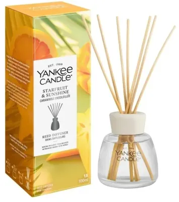 Ароматический диффузор с палочками Yankee Candle Starfruit and Sunshine, прозрачный флакон, 100 мл