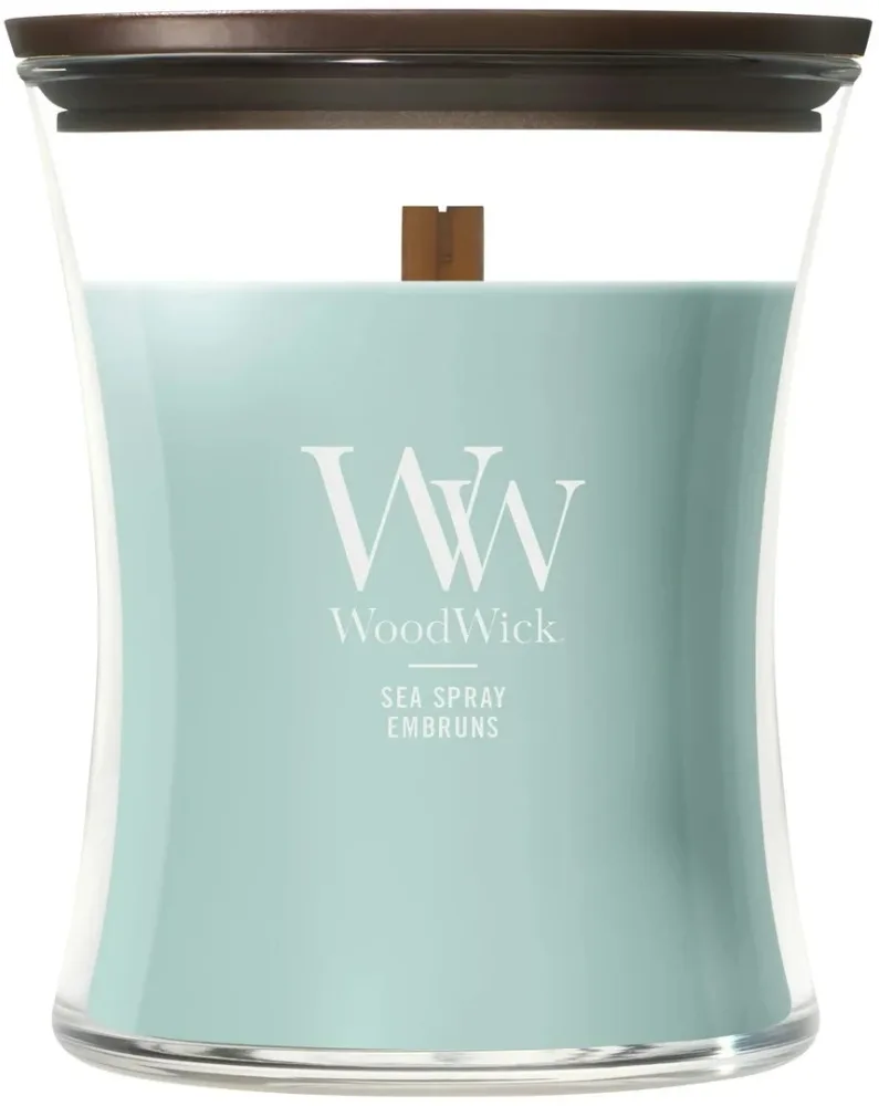 Ароматическая свеча WoodWick Hourglass Candle Sea Spray, 275 г