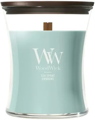 Ароматическая свеча WoodWick Hourglass Candle Sea Spray, 275 г