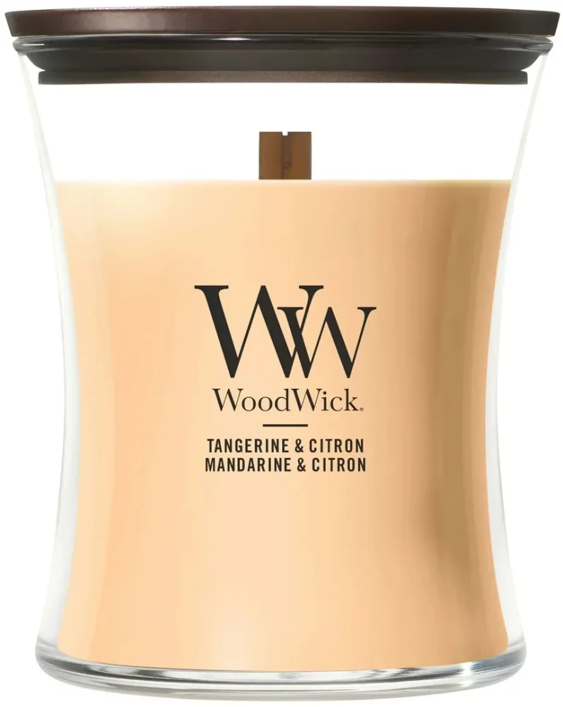 Ароматическая свеча WoodWick Hourglass Candle Tangerine and Citron, 275 г / 610 г