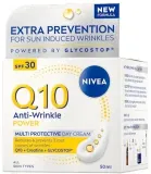 Крем для лица NIVEA Q10 Anti-Wrinkle Power Multi Protective Day Cream SPF 30 дневной, против морщин, 50 мл — фото 1