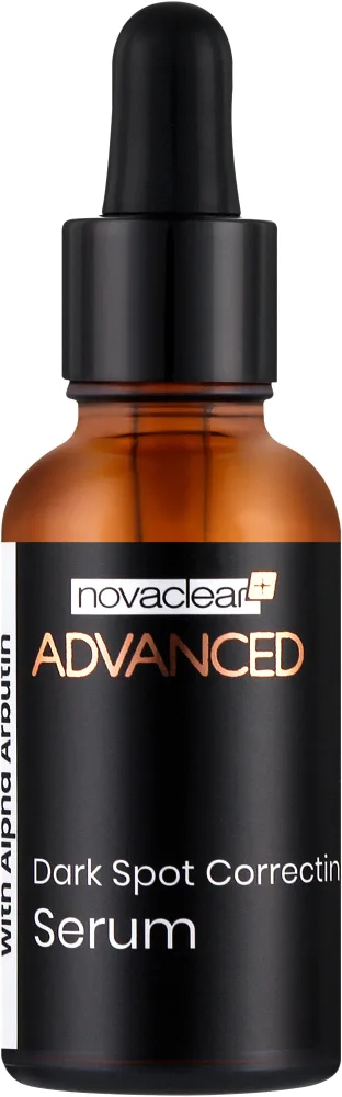Novaclear Advanced Dark Spot Correcting Serum сыворотка для лица против пигментных пятен с альфа-арбутином и витамином C, 30 мл