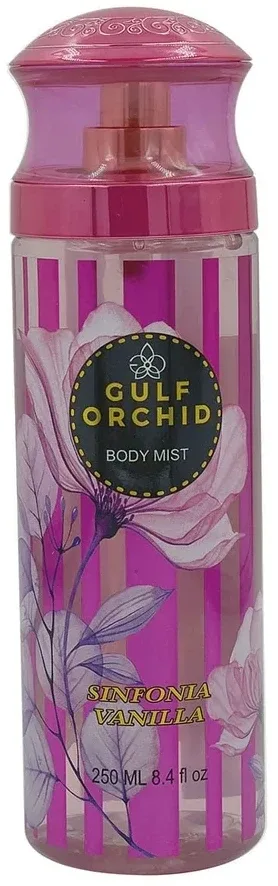 Gulf Orchid Sinfonia Vanilla мист для тела парфюмированный 250 мл, ванильный аромат, спрей для тела