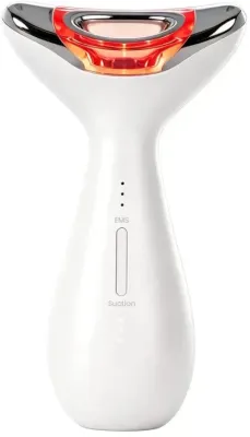 Массажёр для лица и шеи Garett Beauty Lift Skin Pulse с вакуумной функцией, белый, 1 шт