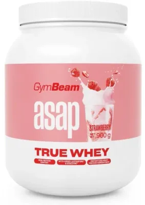 Протеин сывороточный GymBeam ASAP True Whey со вкусом клубники, 900 г