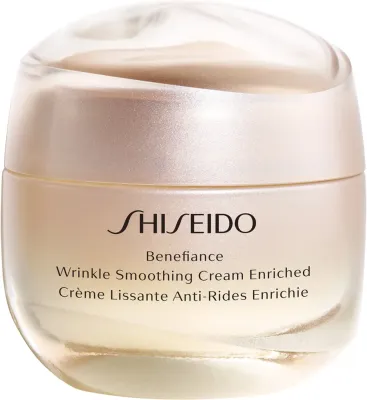 Shiseido Benefiance Wrinkle Smoothing Cream Enriched крем для лица против морщин для сухой кожи 50 мл, дневной и ночной, с ниацинамидом