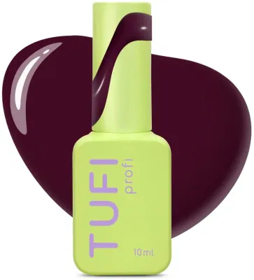 Гель-лак для ногтей Tufi Profi Darkline Gel Polish, гибридный, 10 мл, оттенок 46 - Aubergine