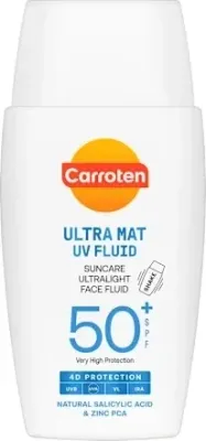 Солнцезащитный флюид для лица Carroten Ultra Mat UV Fluid Face Fluid ультраматовый, SPF 50+, 40 мл