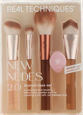 Набор кистей для макияжа Real Techniques New Nudes 2.0 Blurred Base Kit, 5 шт