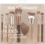 Набор кистей для макияжа лица Real Techniques New Nudes 2.0 All Angles Face Set, 9 шт — фото 1
