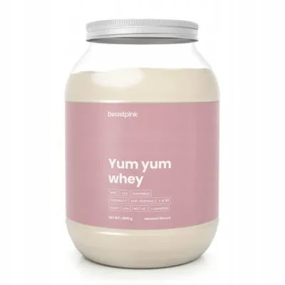 Сывороточный протеин BeastPink Yum Yum Whey со вкусом карамельного печенья, 1000 г