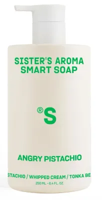 Sister's Aroma Smart мыло для рук жидкое Angry Pistachio с ароматом фисташки, глицерином и витамином Е 250 мл