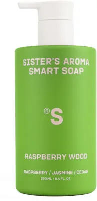 Sister's Aroma Smart Soap жидкое мыло для рук Raspberry Wood 250 мл, ароматное мыло малина и дерево