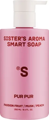 Sister's Aroma Smart жидкое мыло для рук Pur Pur 250 мл, мыло для рук с молочной кислотой, глицерином и витамином E