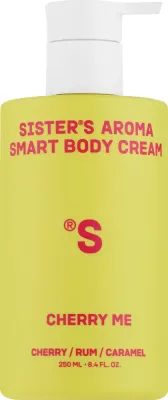 Sister's Aroma Smart Cherry Me крем-бальзам для тела увлажняющий, с гиалуроновой кислотой и маслом ши, аромат вишни 250 мл