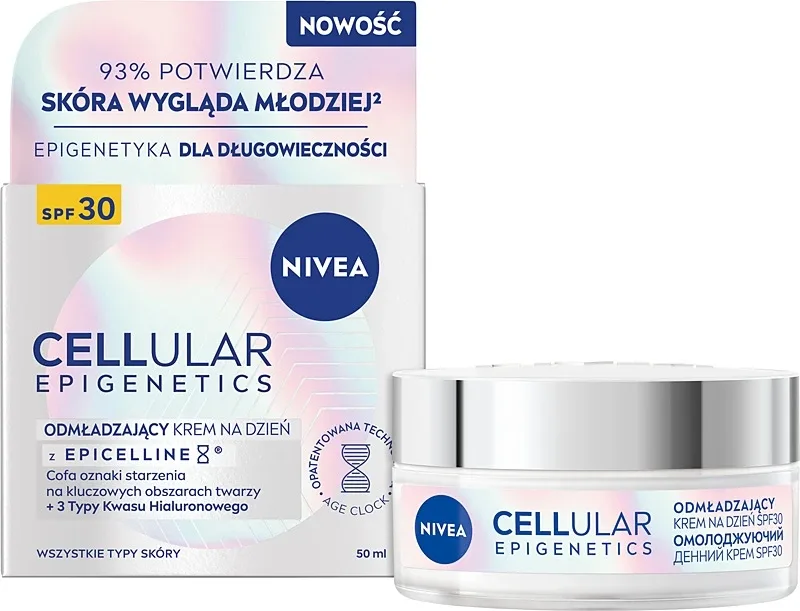 NIVEA Cellular Epigenetics Day Cream SPF 30 крем для лица дневной антивозрастной с гиалуроновой кислотой и креатином 50 мл