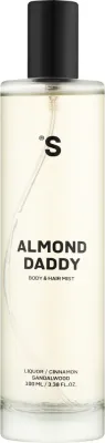 Мист для тела и волос Sister's Aroma Almond Daddy Body + Hair Mist, с эффектом сияния, 100 мл