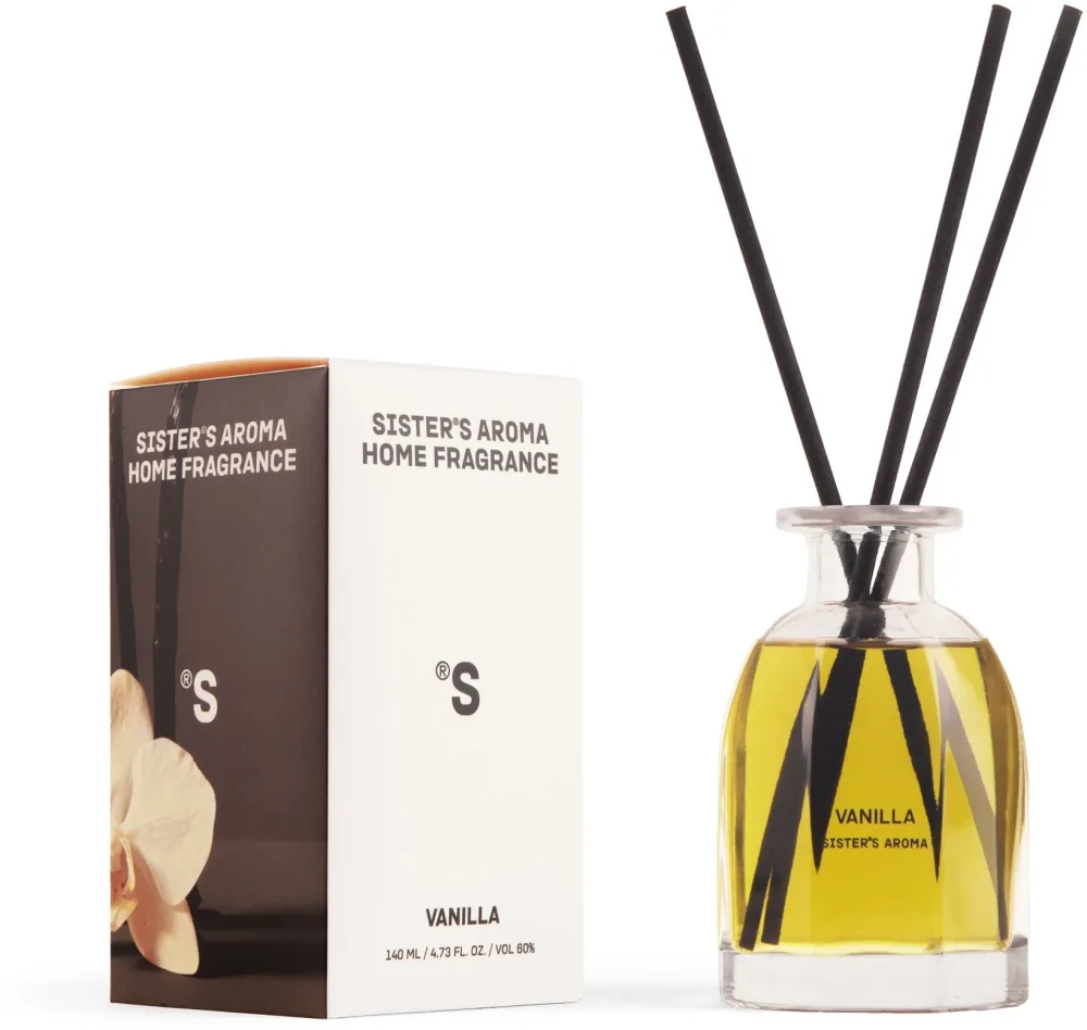 Диффузор ароматический Sister's Aroma Vanilla для дома, 140 мл