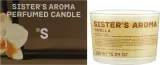 Ароматическая свеча Sister's Aroma Vanilla, соевый воск, хлопковый фитиль, 150 г — фото 2