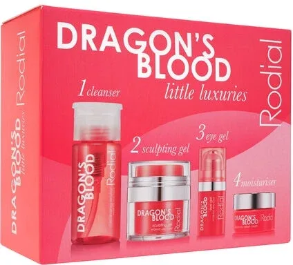 Rodial Dragons Blood Little Luxuries Kit набор для лица: мицеллярная вода 100 мл, гель 9 мл, гель под глаза 5 мл, крем 10 мл