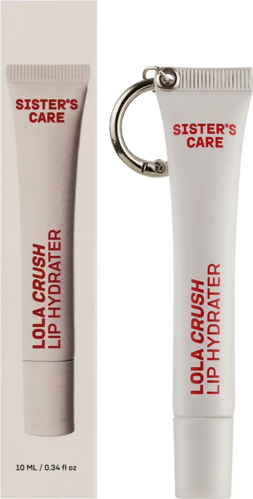 Sister's Aroma Lip Hydrater Lola Crush бальзам для губ с карабином 10 мл, увлажняющий бальзам с гиалуронатом натрия
