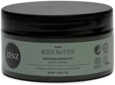 Zenz Organic Pure Body Butter масло для тела без аромата 200 мл, баттер для тела с маслом ши, какао и авокадо