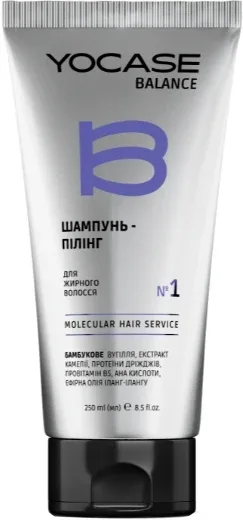 Шампунь-пилинг для жирных волос Green Pharm Cosmetic Yocase Balance Molecular Hair Service