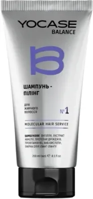Шампунь-пилинг для жирных волос Green Pharm Cosmetic Yocase Balance Molecular Hair Service