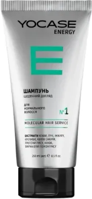 Шампунь Green Pharm Cosmetic Yocase Energy Shampoo для ежедневного ухода, для нормальных волос, 375 мл