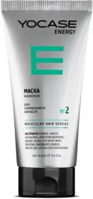 Маска для нормальных волос Green Pharm Cosmetic Yocase Energy, питательная, 250 мл