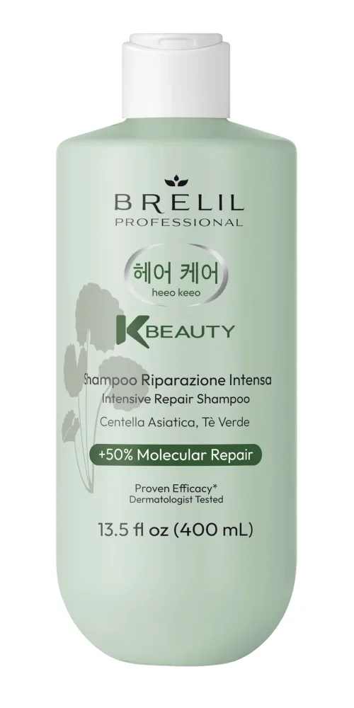 Шампунь для волос Brelil K-Beauty Intensive Repair Shampoo, интенсивно восстанавливающий, 400 мл