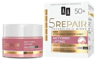 Крем для лица AA Technologia Wieku 5Repair Face Cream укрепляющий, осветляющий, 50+, 50 мл