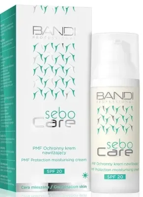 Bandi Professional Sebo Care PMF крем для лица защитный увлажняющий SPF 20, для жирной кожи, без белого следа, 50 мл