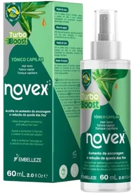 Тоник для волос Novex Turbo Boost Hair Tonic укрепляющий, несмываемый, 60 мл