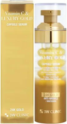 3W Clinic Vitamin C Luxury Gold Capsule Serum сыворотка для лица антивозрастная капсульная с витамином C и золотом 56 г