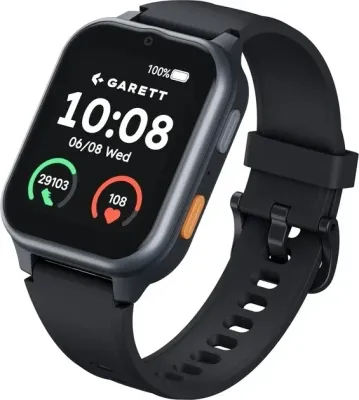 Смарт-часы Garett Smartwatch Senior Vita 4 г Black, чёрные
