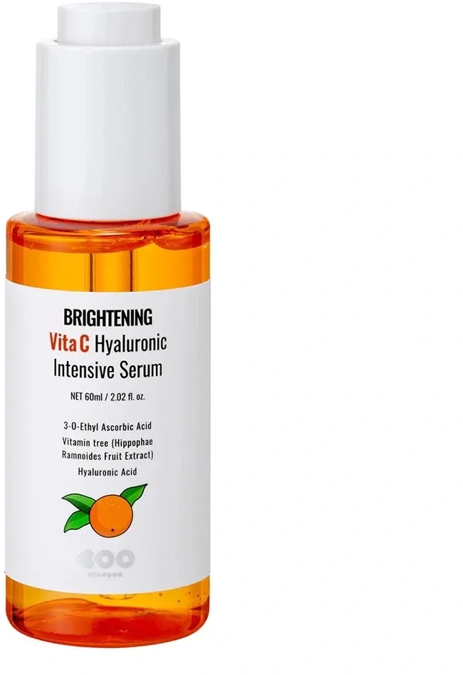 Сыворотка для лица Dearboo Brightening Vita C Hyaluronic Intensive Serum осветляющая, с витамином C, 60 мл
