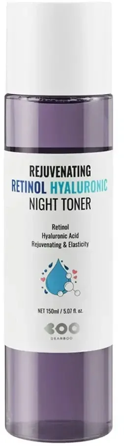 Dearboo Rejuvenating Retinol Hyaluronic Night Toner тоник для лица ночной с ретинолом и гиалуроновой кислотой 150 мл