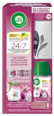 Освежитель воздуха автоматический Air Wick Essential Oils Smooth Satin «Нежный сатин и лунная лилия», 250 мл