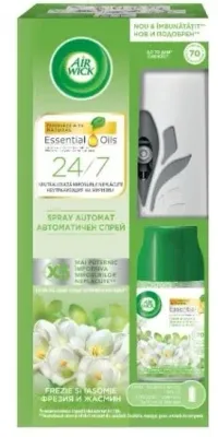 Освежитель воздуха автоматический Air Wick Essential Oils «Фрезия и жасмин», 250 мл