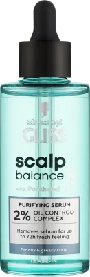 Сыворотка для кожи головы Gliss Scalp Balance Purifying Serum очищающая, для жирной кожи головы, 100 мл