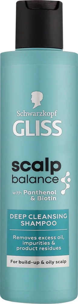 Шампунь для волос Gliss Scalp Balance Deep Cleansing Shampoo, глубоко очищающий, 200 мл